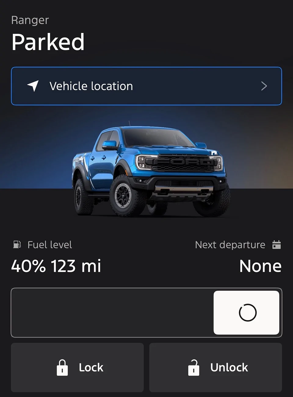 Ford Ranger Ford App Autostart IMG_7523