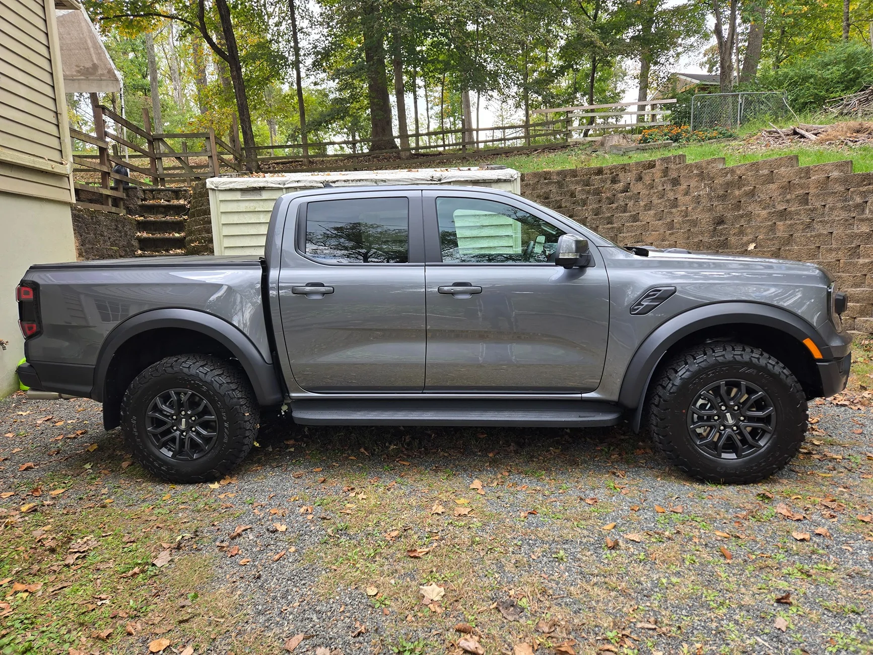 Ford Ranger Debadged Shelter Green Ranger Raptor in direct sunlight. 2025Raptor 2