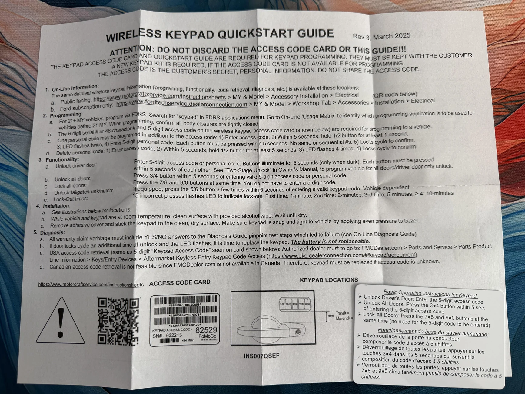 Ford Ranger Where are you getting the keypads? unnamed