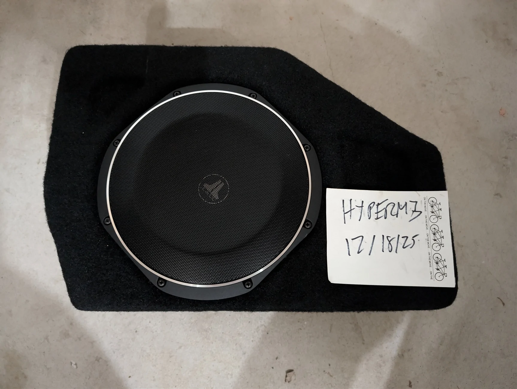 Ford Ranger FS: JL Stealthbox 10" Sub PXL_20251218_195012897