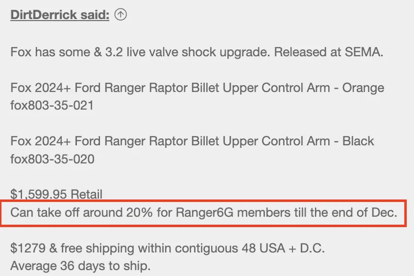 Ford Ranger UCA options? 1766093453813-24