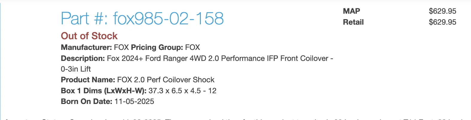 Ford Ranger Fox 3.2 Live Valve Ranger Raptor Screenshot 2025-12-18 at 9.37.53 PM