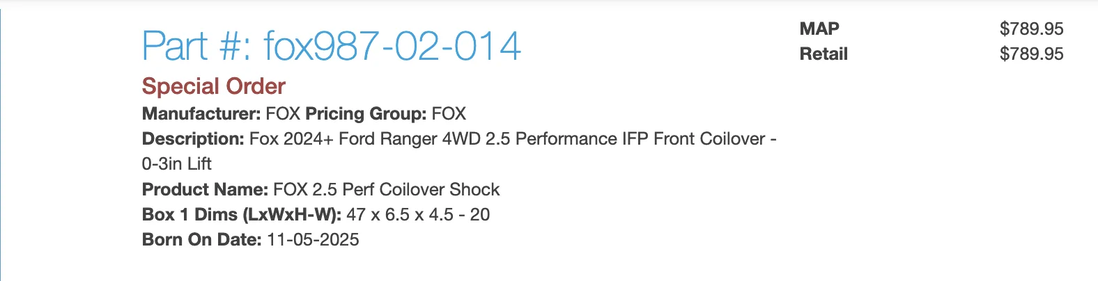 Ford Ranger Fox 3.2 Live Valve Ranger Raptor Screenshot 2025-12-18 at 9.38.22 PM