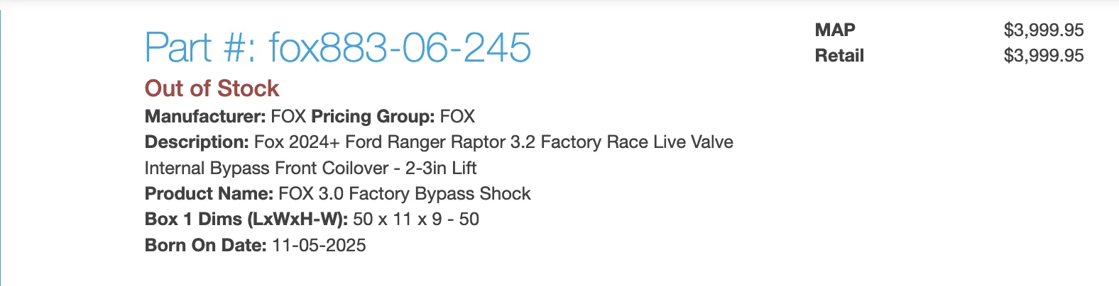 Ford Ranger Fox 3.2 Live Valve Ranger Raptor Screenshot 2025-12-18 at 9.40.02 PM