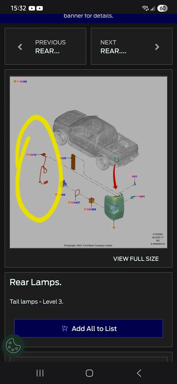 Ford Ranger Anyone else’s OCD triggered by only half of the non-Raptor Ranger’s taillights being functional. Screenshot_20251223_153202_Samsung Internet