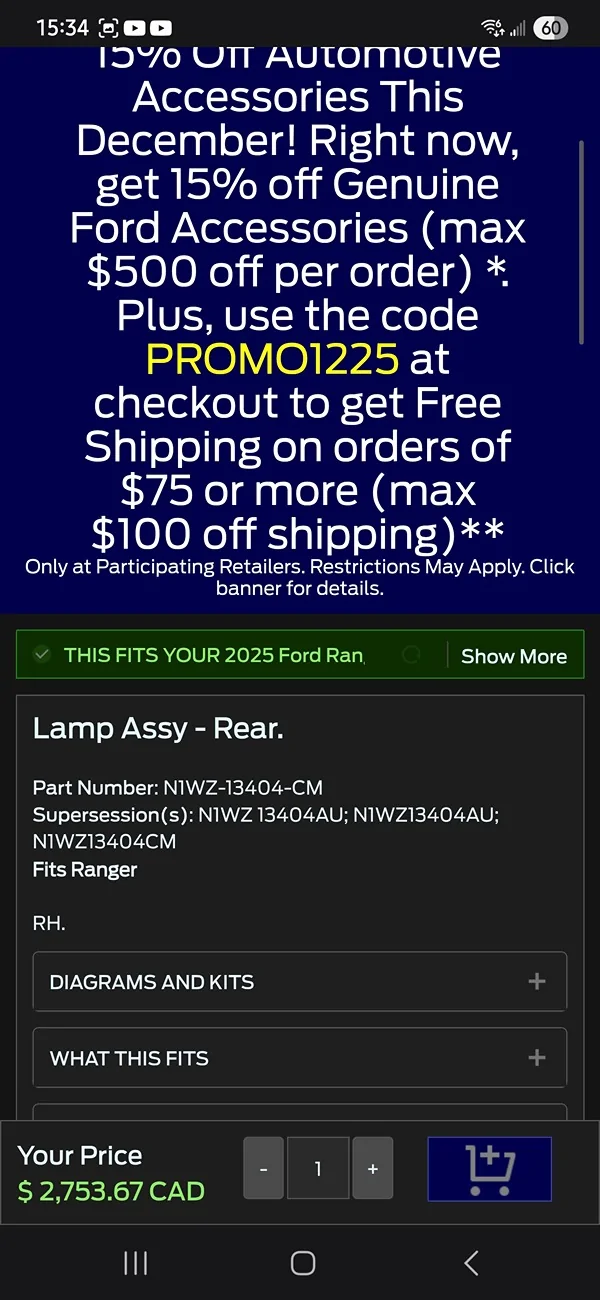 Ford Ranger Anyone else’s OCD triggered by only half of the non-Raptor Ranger’s taillights being functional. Screenshot_20251223_153407_Samsung Internet