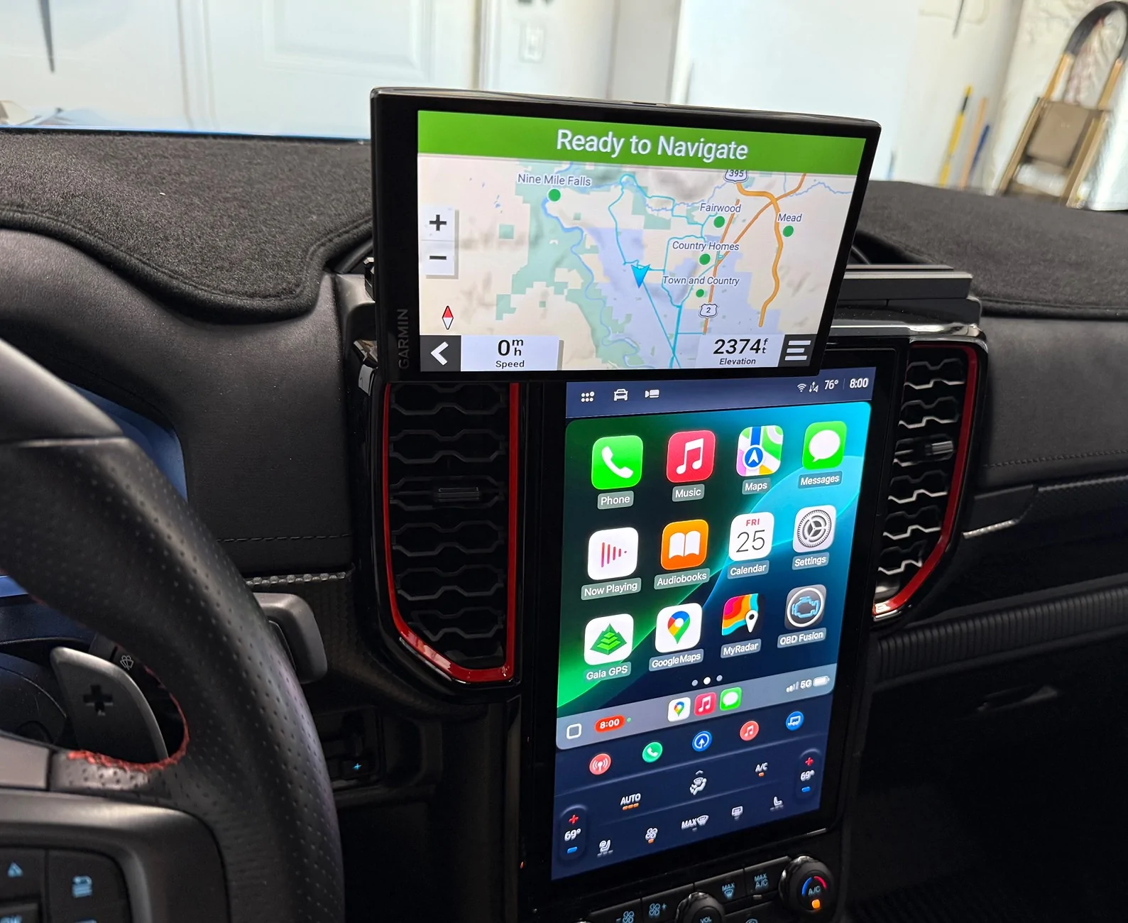 Ford Ranger Bulletpoint Phone Mount Installed IMG_2447