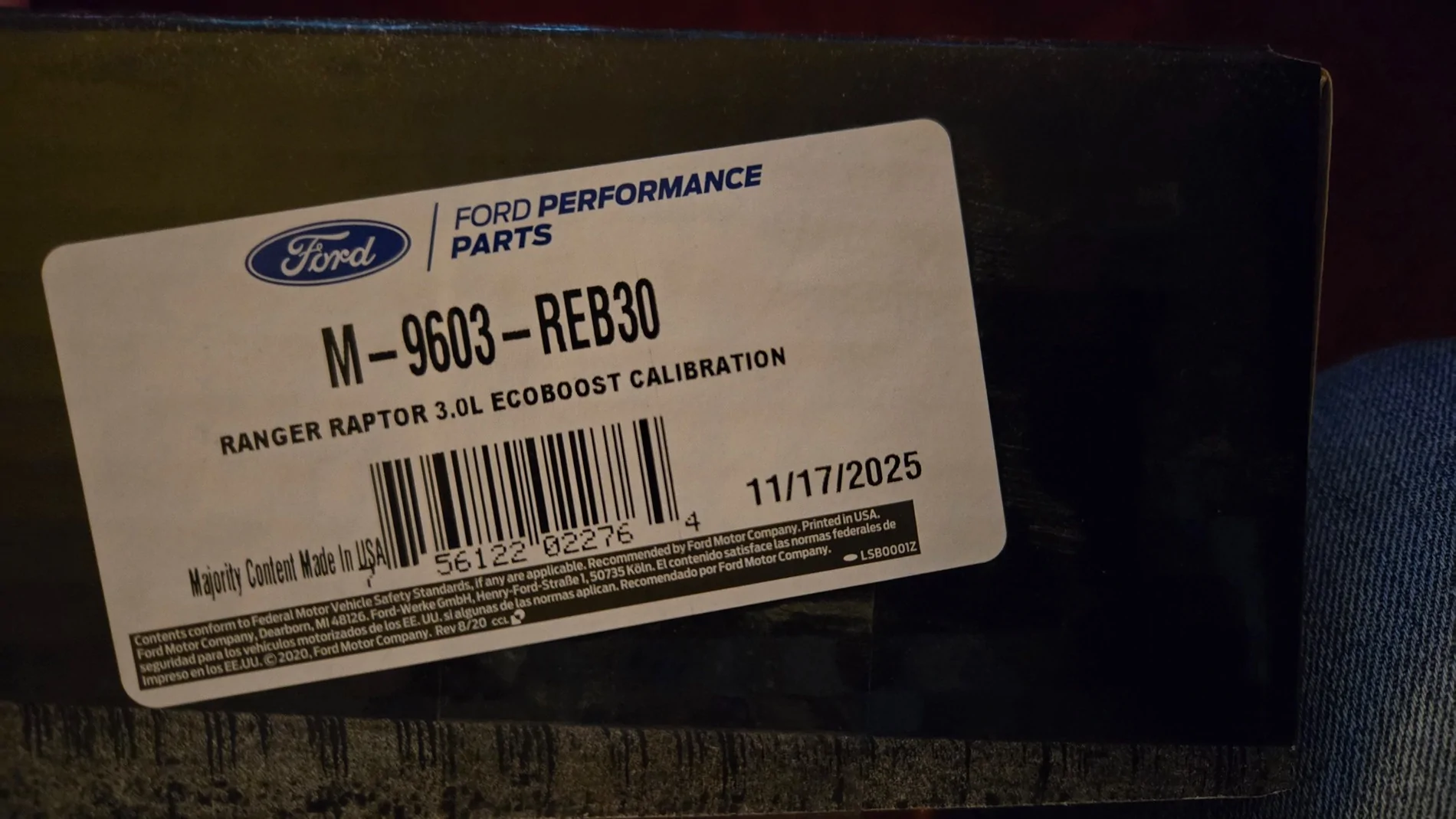 Ford Ranger TPMS fault after new wheels & FP tune installed 20251230_101244
