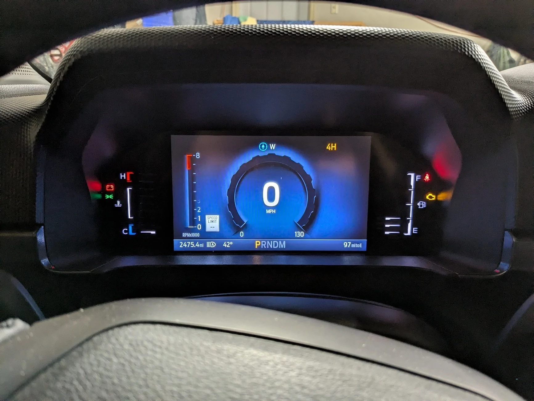 Ford Ranger XLT with 12" (?) Center Display with Instrument Cluster Views that don't match owners manual? PXL_20251231_170715615