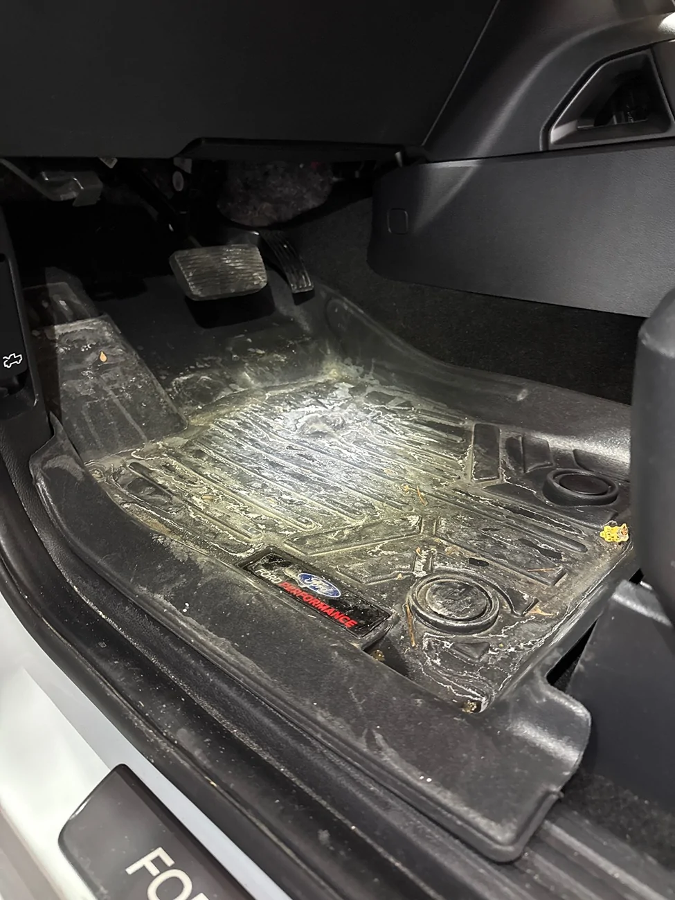 Ford Ranger New WeatherTech HP Floor Liners Installed imag