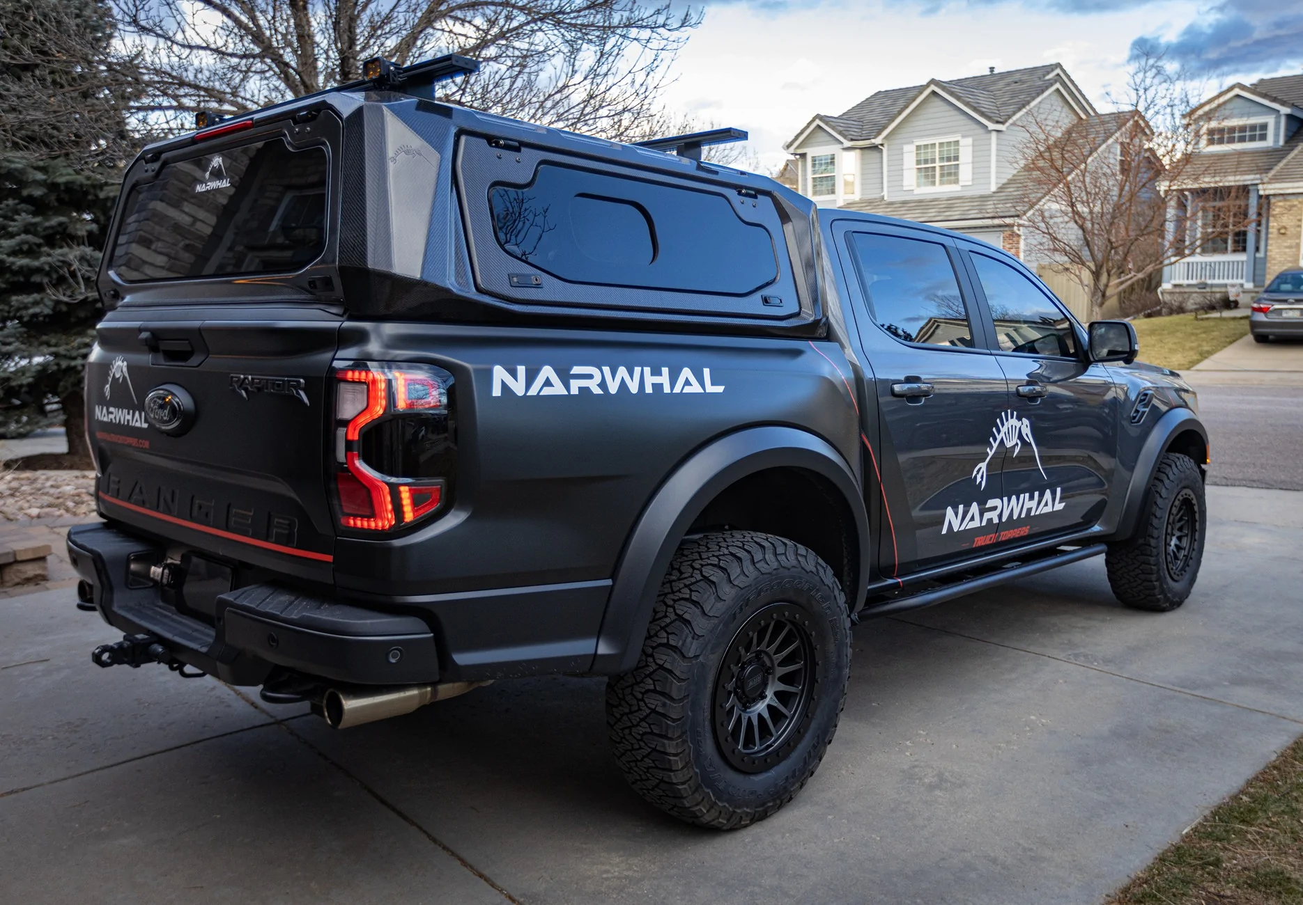 Ford Ranger RRW RR7-H Matte Gunmetal Wheels Installed On Stock KO3's +25 Offset A77A9526