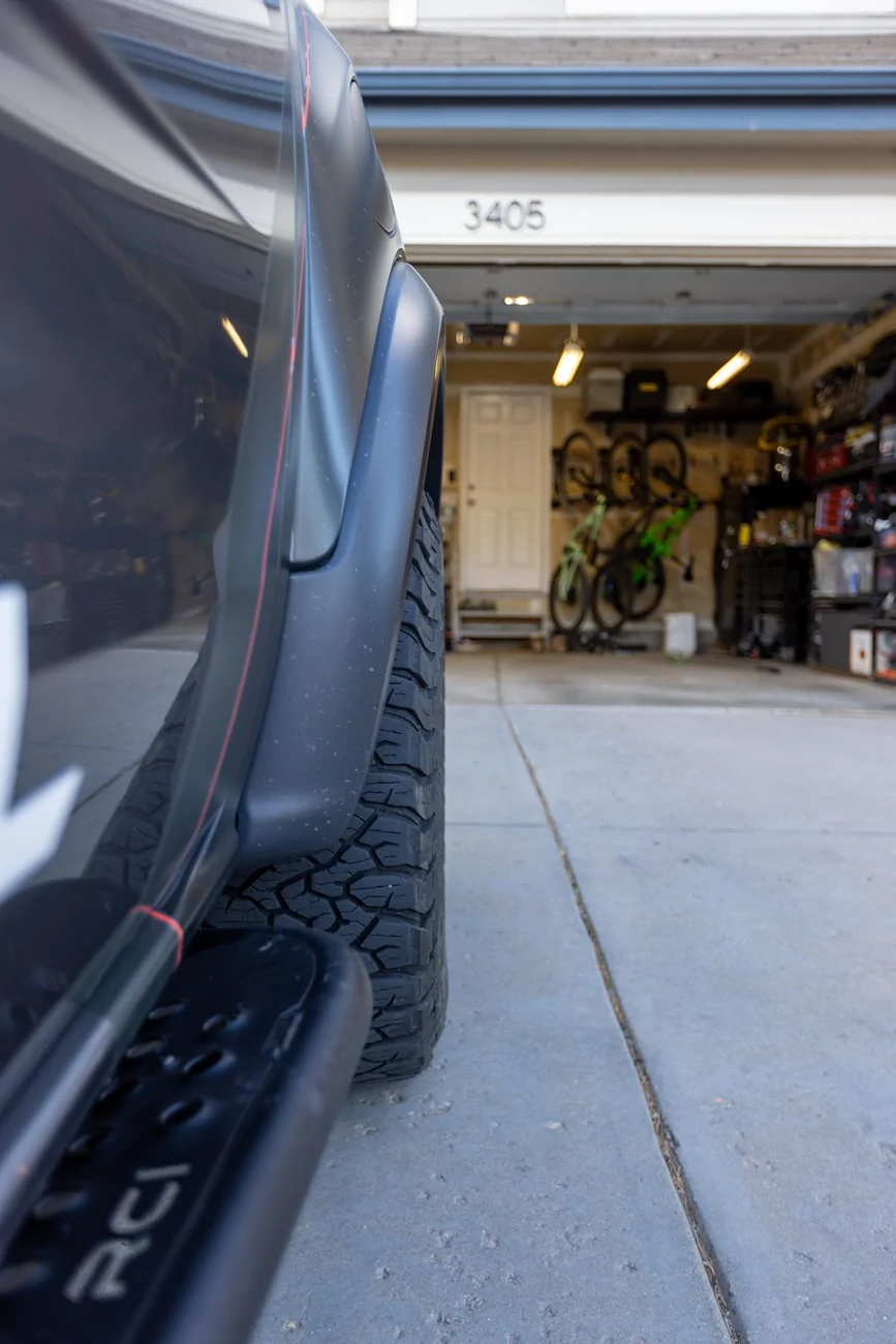 Ford Ranger RRW RR7-H Matte Gunmetal Wheels Installed On Stock KO3's +25 Offset A77A9518
