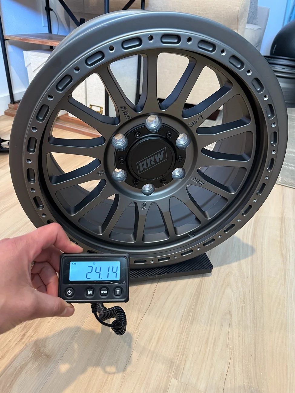 Ford Ranger RRW RR7-H Matte Gunmetal Wheels Installed On Stock KO3's +25 Offset IMG_2308