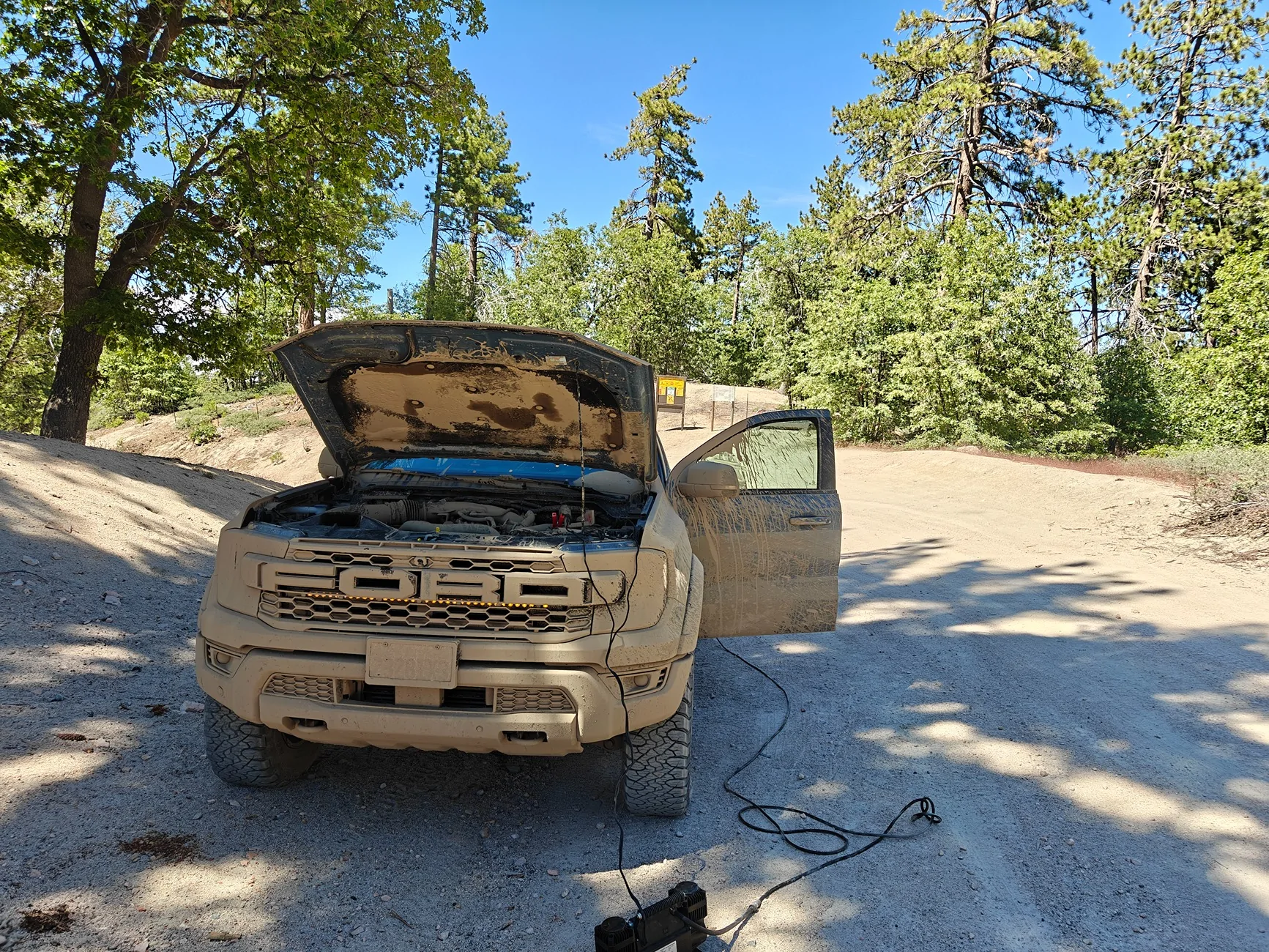 Ford Ranger Ranger Raptor at Dirtfish Rally School 4x4 track - lotsa water and dirt IMG20250726144133