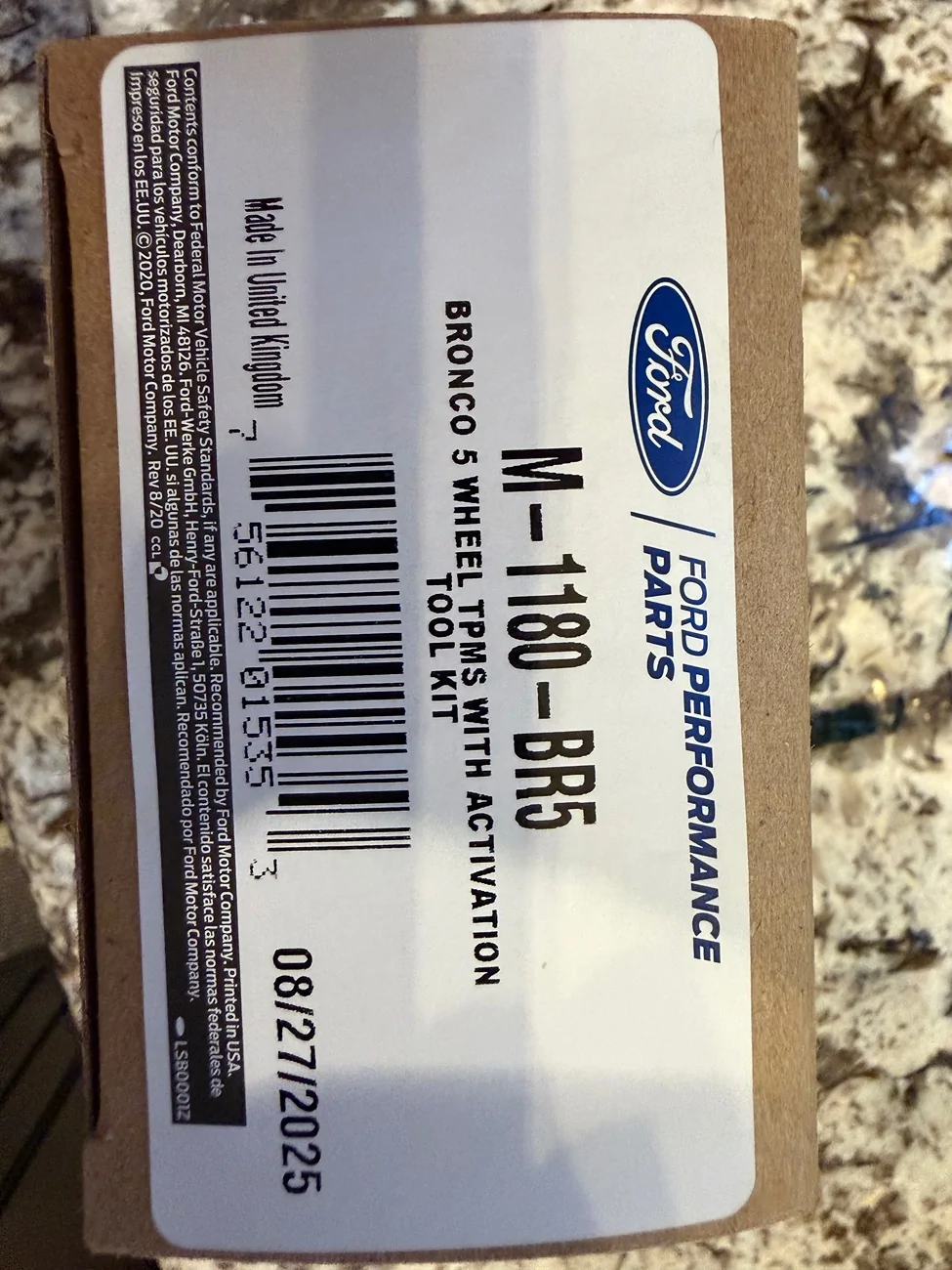 Ford Ranger New set of Ford TPMS sensors (5x) with programming tool IMG_0151