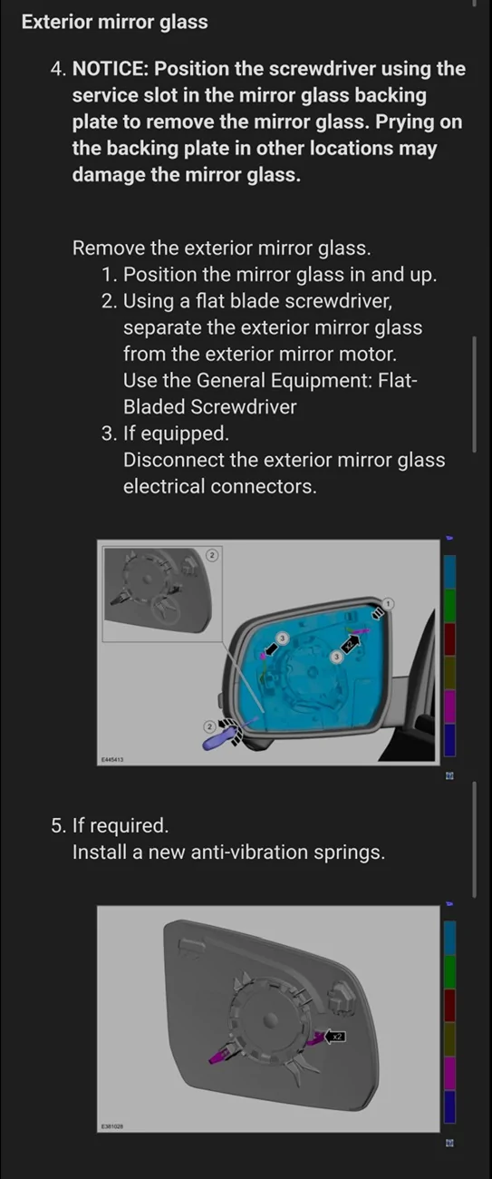 Ford Ranger How do I replace a side mirror? Screenshot_20260104_064823_Gallery