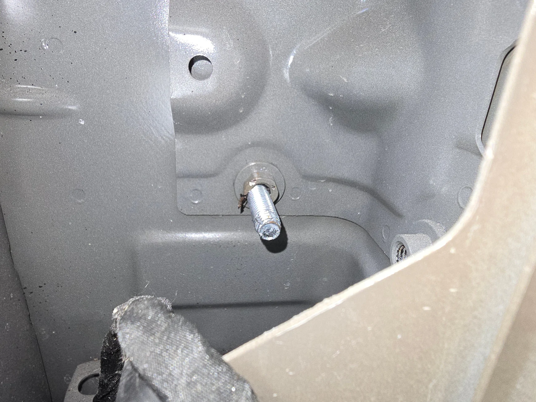 Ford Ranger Bed tie down bolts snapped and drilled out by topper installer. Any fixes that don't require grinding and welding? 20260104_122929