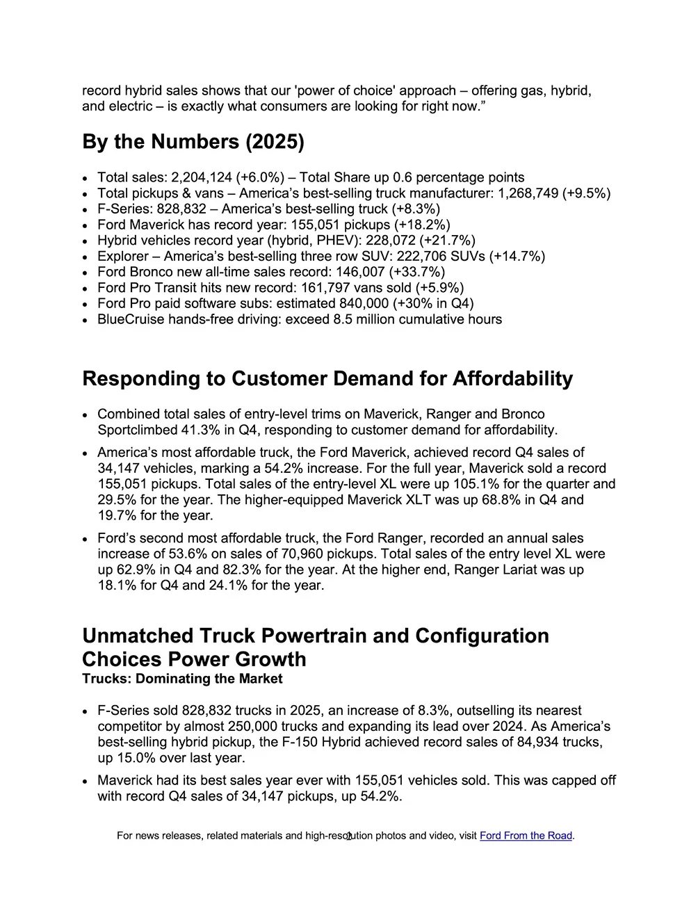 Ford Ranger Ford Ranger Sets Record Annual Sales (+54% Increase) in 2025 page 2