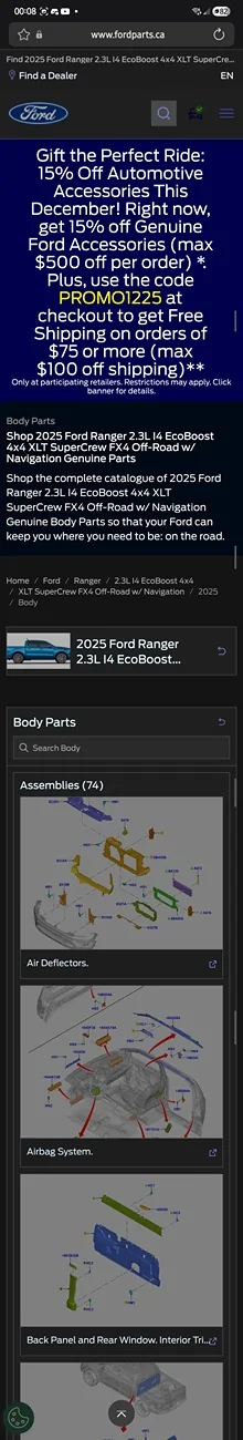 Ford Ranger 2024 Ranger Camper Shell Compatibility (w/ 2023 Ranger)? Screenshot_20251207_000855_Samsung Internet