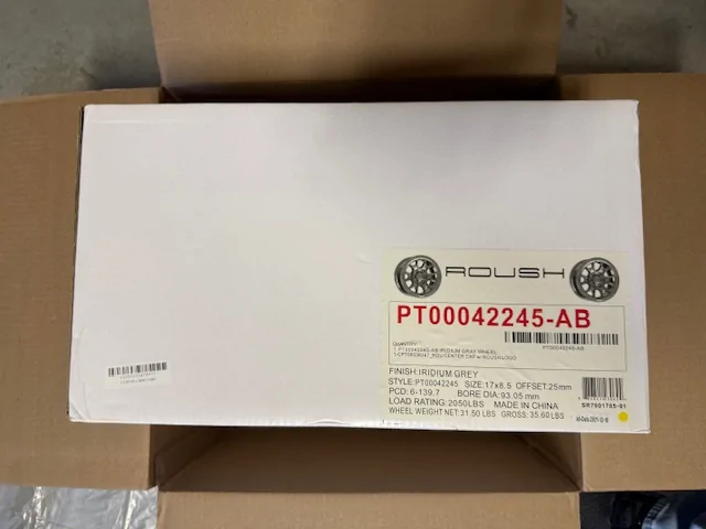 Ford Ranger Roush R Series Iridium Wheels Virtual Unboxing Roush unpack 2