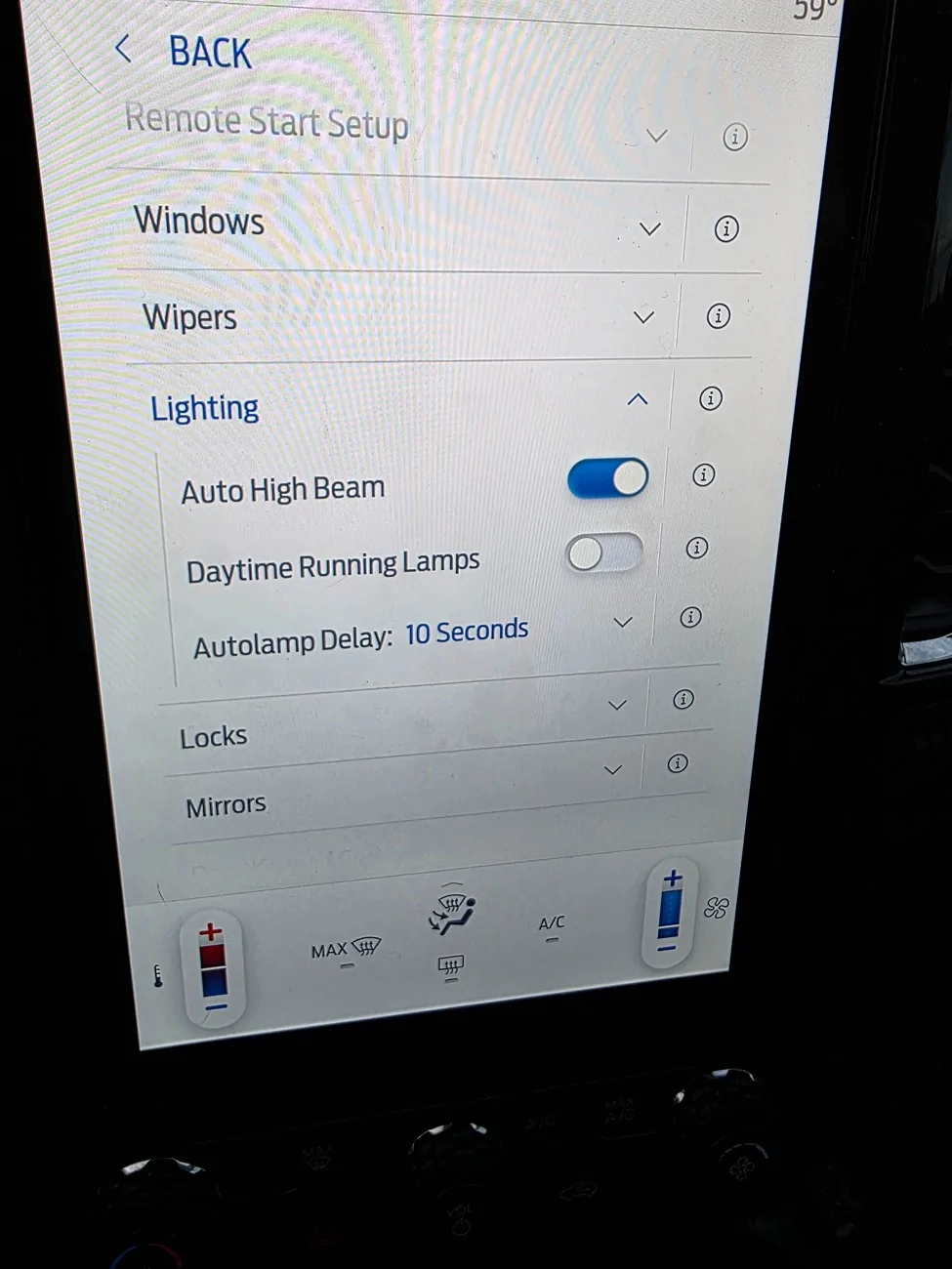 Ford Ranger How to turn off adaptive lighting. 1000002041