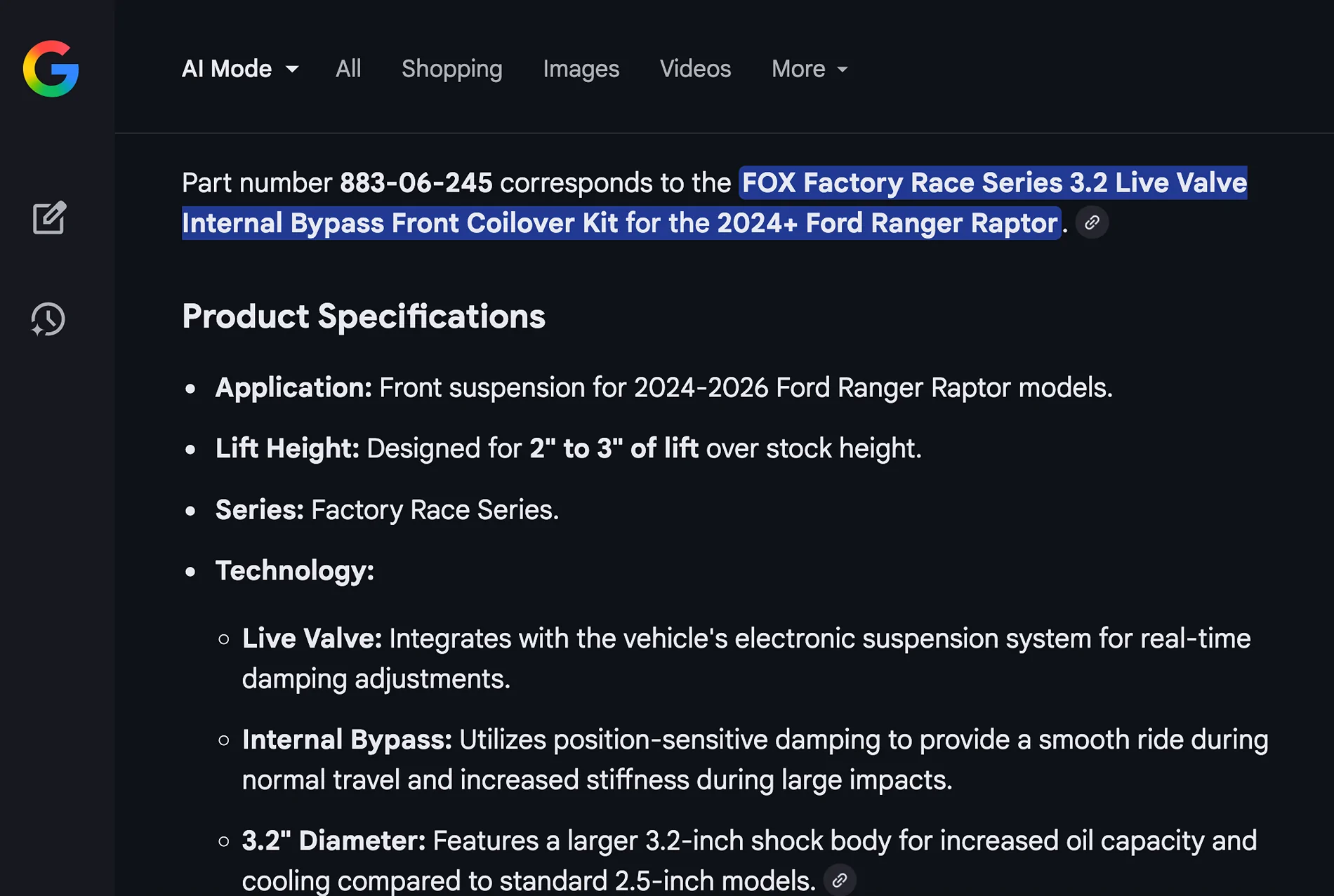 Ford Ranger Fox 3.2 Live Valve Ranger Raptor Screenshot 2026-01-08 at 6.14.59 PM