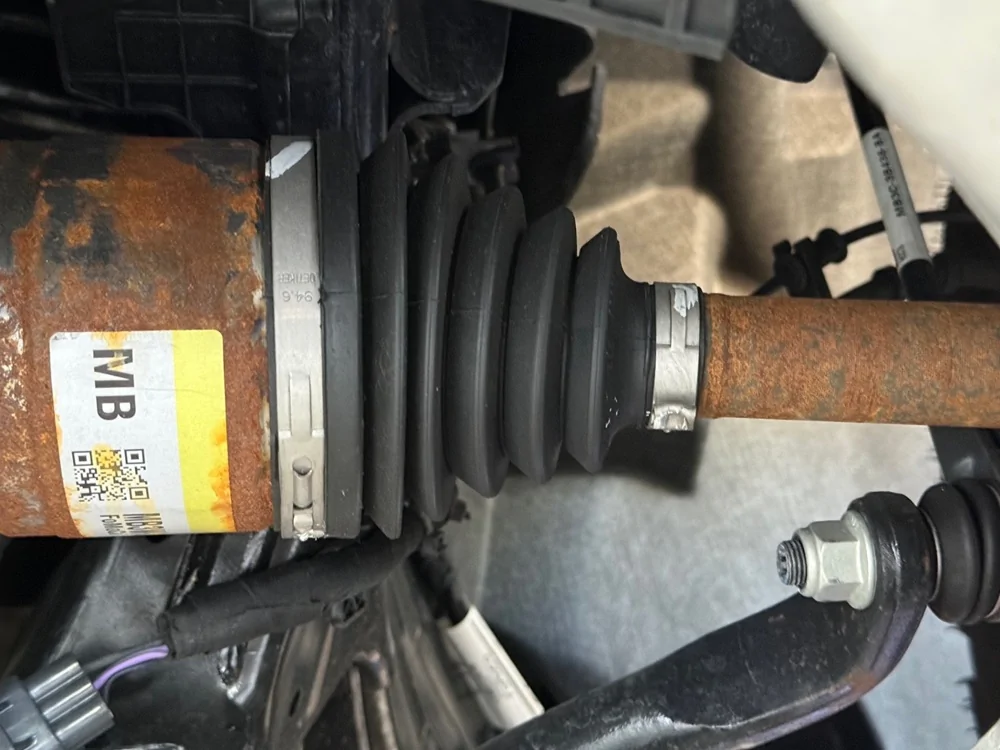 Ford Ranger CV Axle / Steering Rack Angles and CV Boot Distortion When Leveled CV Boot Inner 2.0 In