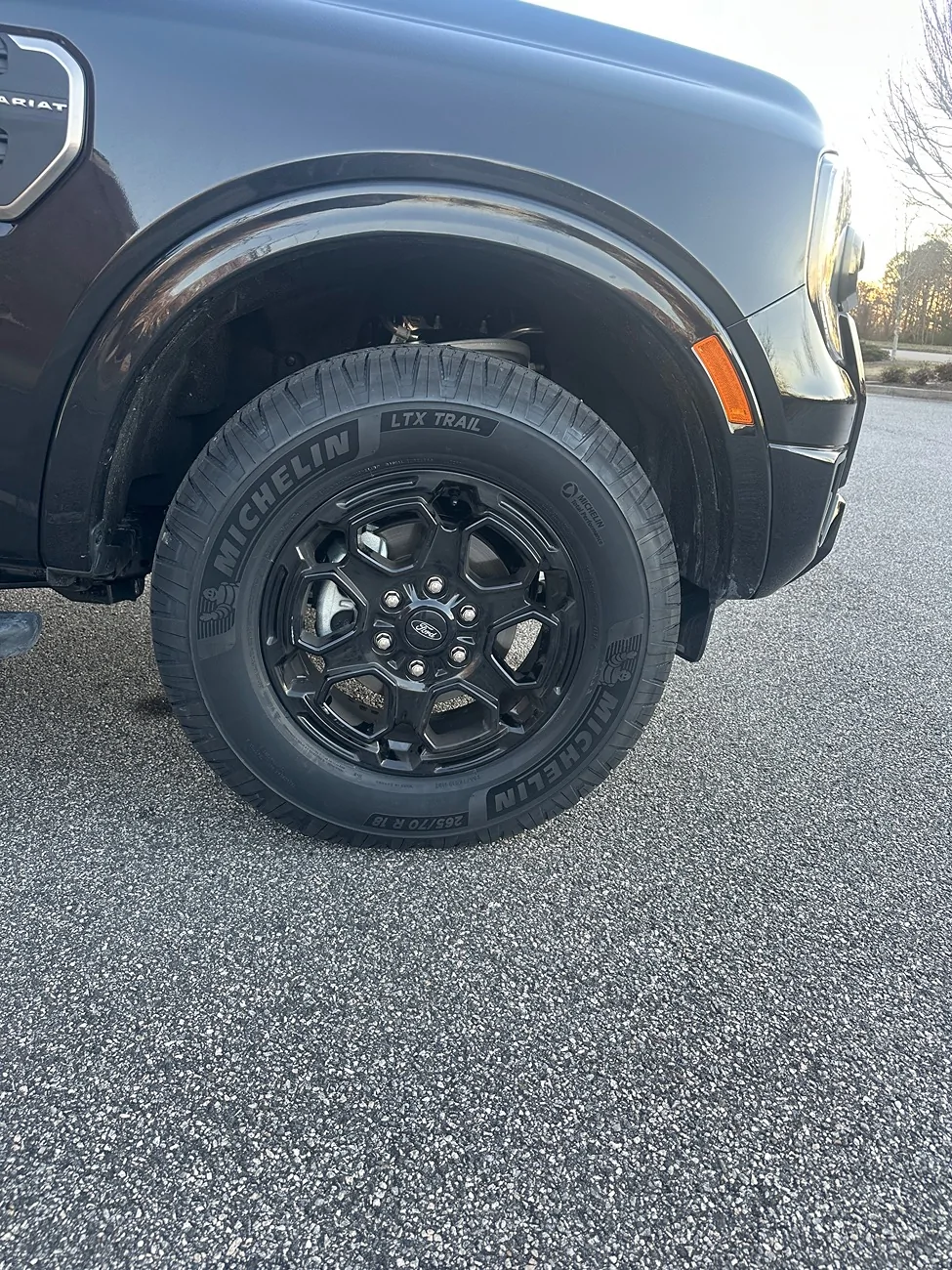 265/70/18 Michelin LTX Trail tires on 2025 Lariat FX4 | Ranger6G - 2024 ...
