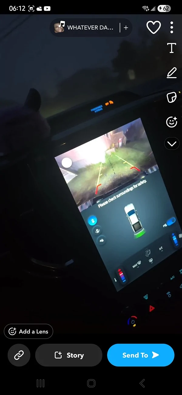 Ford Ranger Taillight Lighting for Back-up Camera at Night Screenshot_20260114_061203_Snapchat