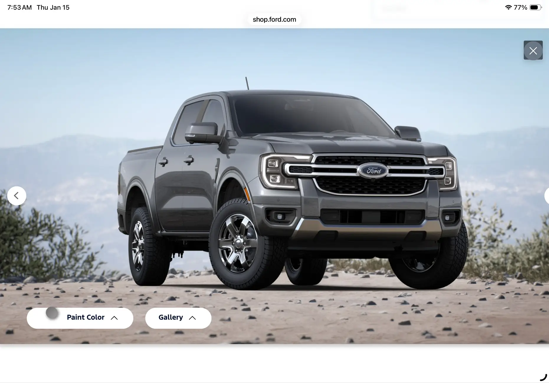Ford Ranger 2026 Lariat Front Grille change - any factory pics yet? IMG_3420