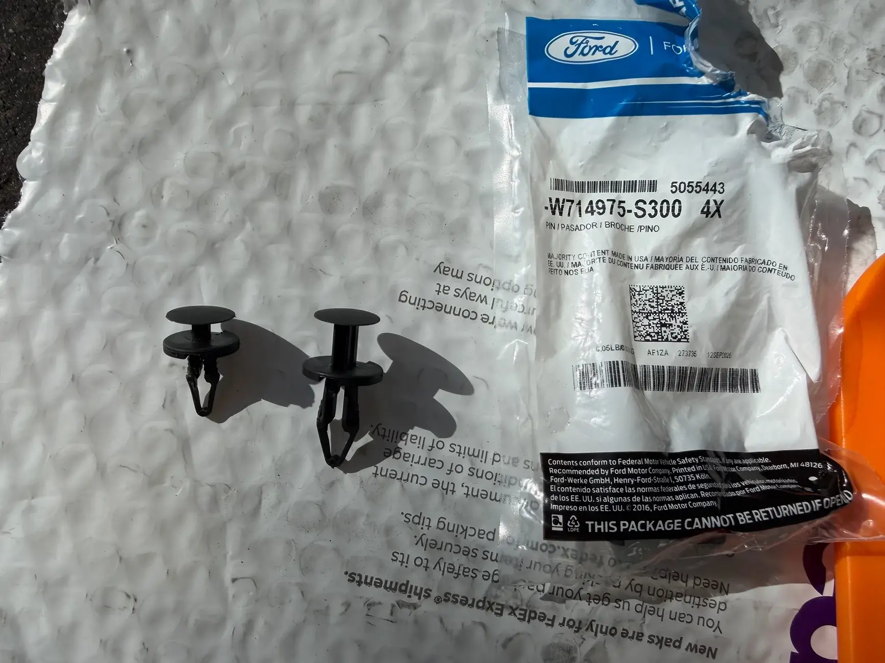 Ford Ranger Trying to find plastic rivets used under the hood 1768484496608-q0