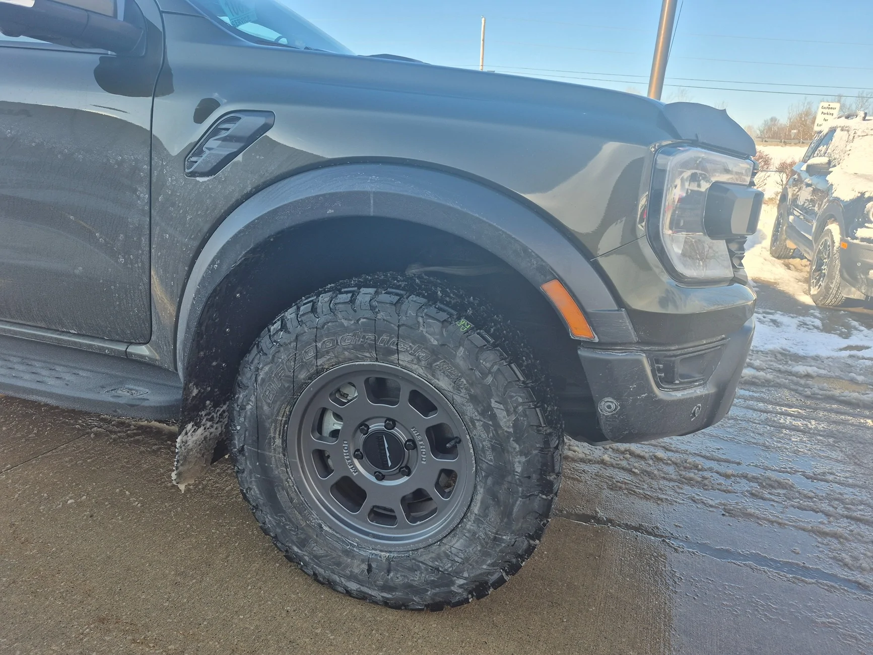 Ford Ranger Method 703 Wheels Installed (17x8.5" Matte Black) 20260117_150705
