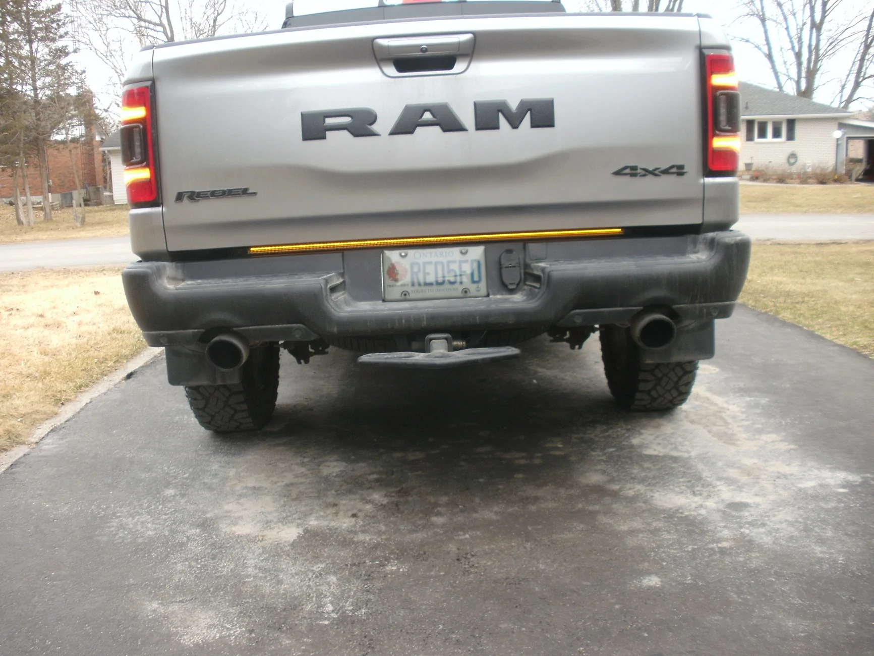 Ford Ranger Tailgate light bar options Opt 7 hazards