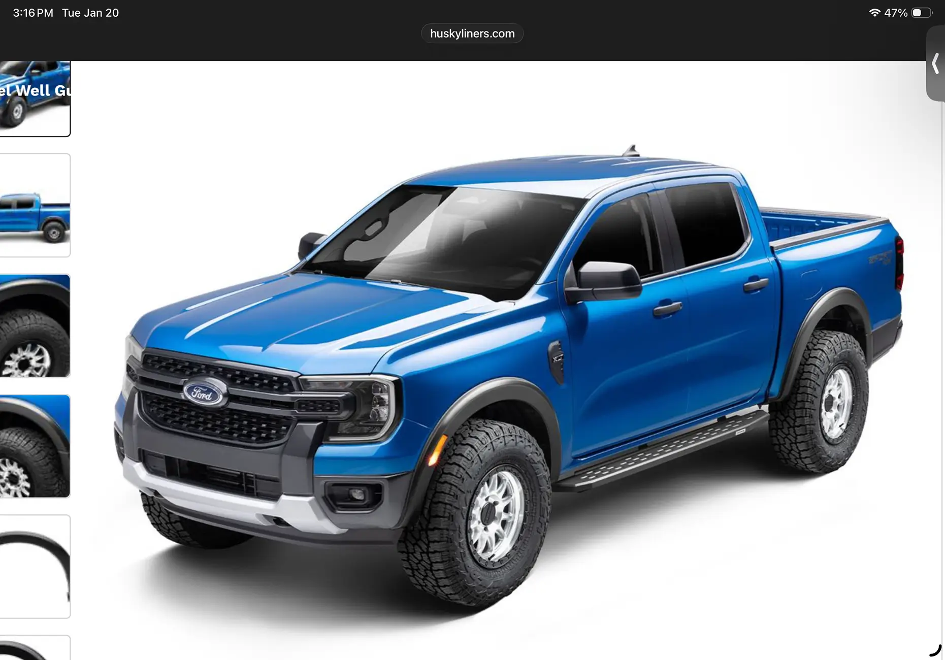 Ford Ranger Recomended fender flares IMG_3438