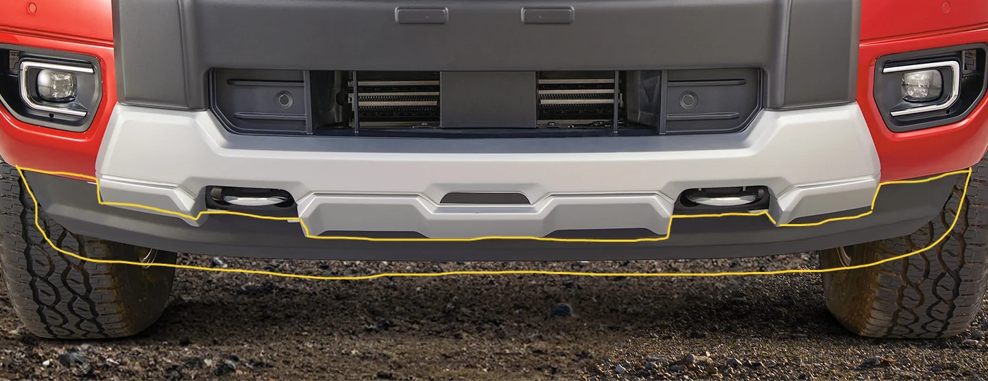 Ford Ranger WTB - Front Air Deflector / Dam 1769186289221-g
