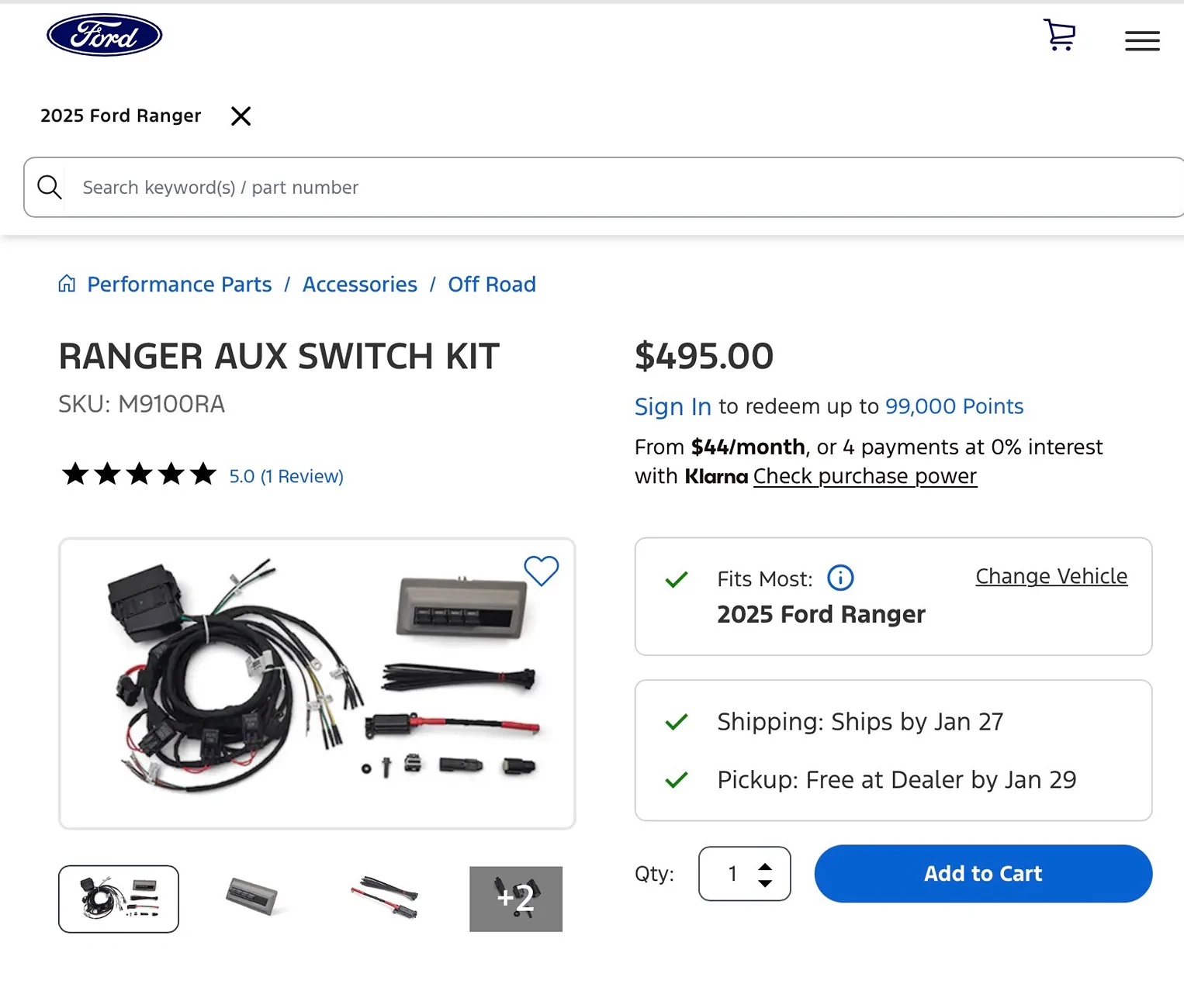 Ra Ranger Rear Switch Panel Non Raptor Ranger Aux switch panel from Ford | Ranger6G - 2024+ Ranger ...