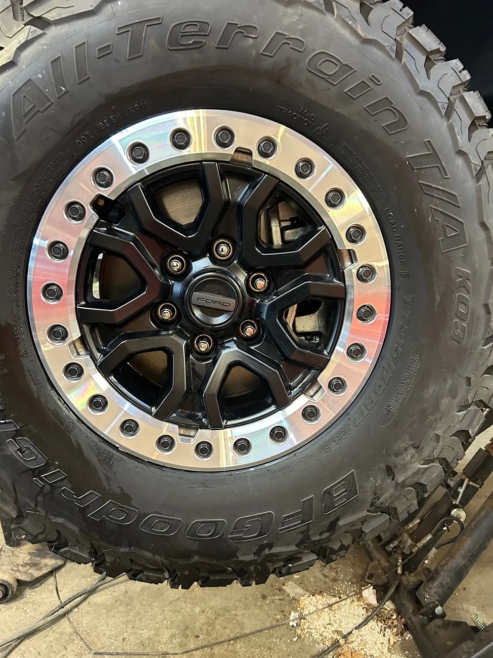 Ford Ranger Stock Bead lock rings for daily IMG_3611
