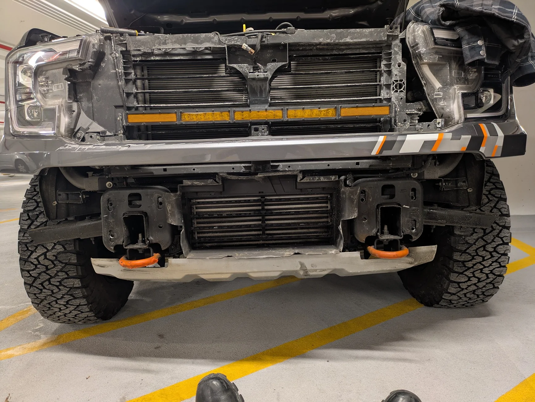 Ford Ranger So what bends in a light front bumper collision?  Asking for a friend... 1000009815