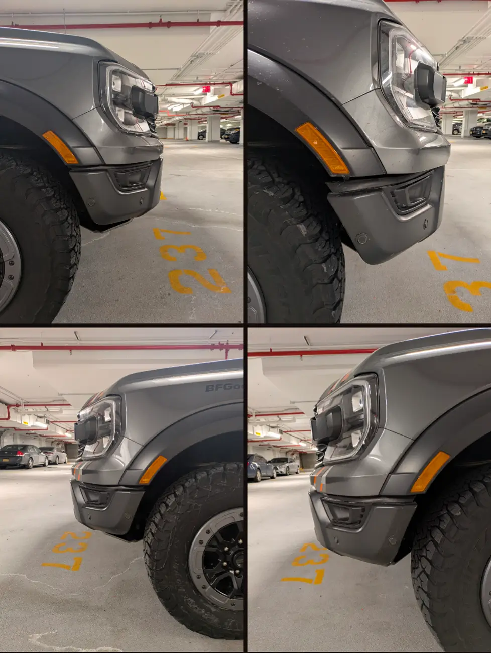 Ford Ranger So what bends in a light front bumper collision?  Asking for a friend... 1000009825