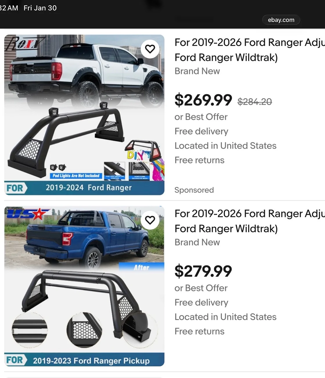 Ford Ranger YO! Aftermarket folks - build a sport bar like this! IMG_0653