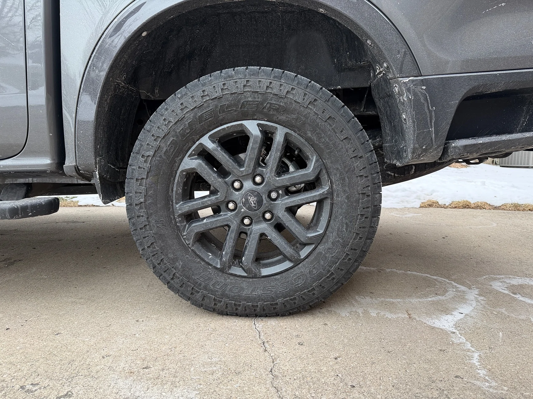 Ford Ranger Not a fan of Lariat wheels, so this is what I did... powder coated dark color IMG_0071