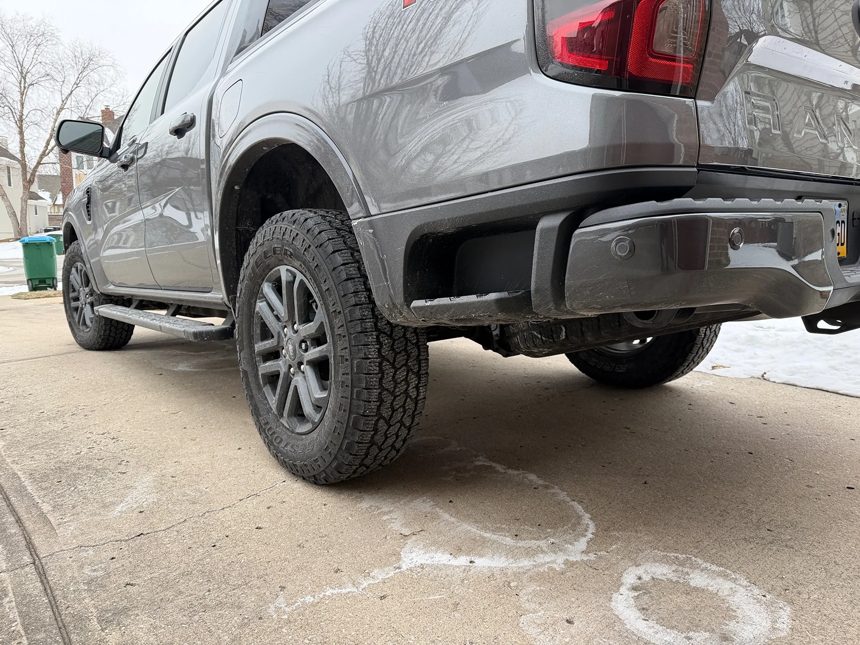 Ford Ranger Not a fan of Lariat wheels, so this is what I did... powder coated dark color IMG_0072