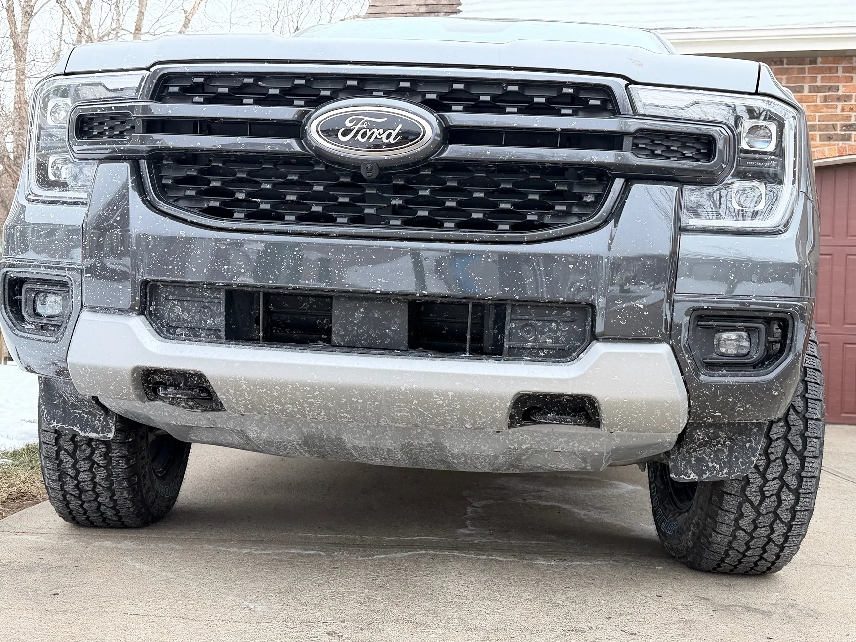 Ford Ranger Not a fan of Lariat wheels, so this is what I did... powder coated dark color IMG_0074
