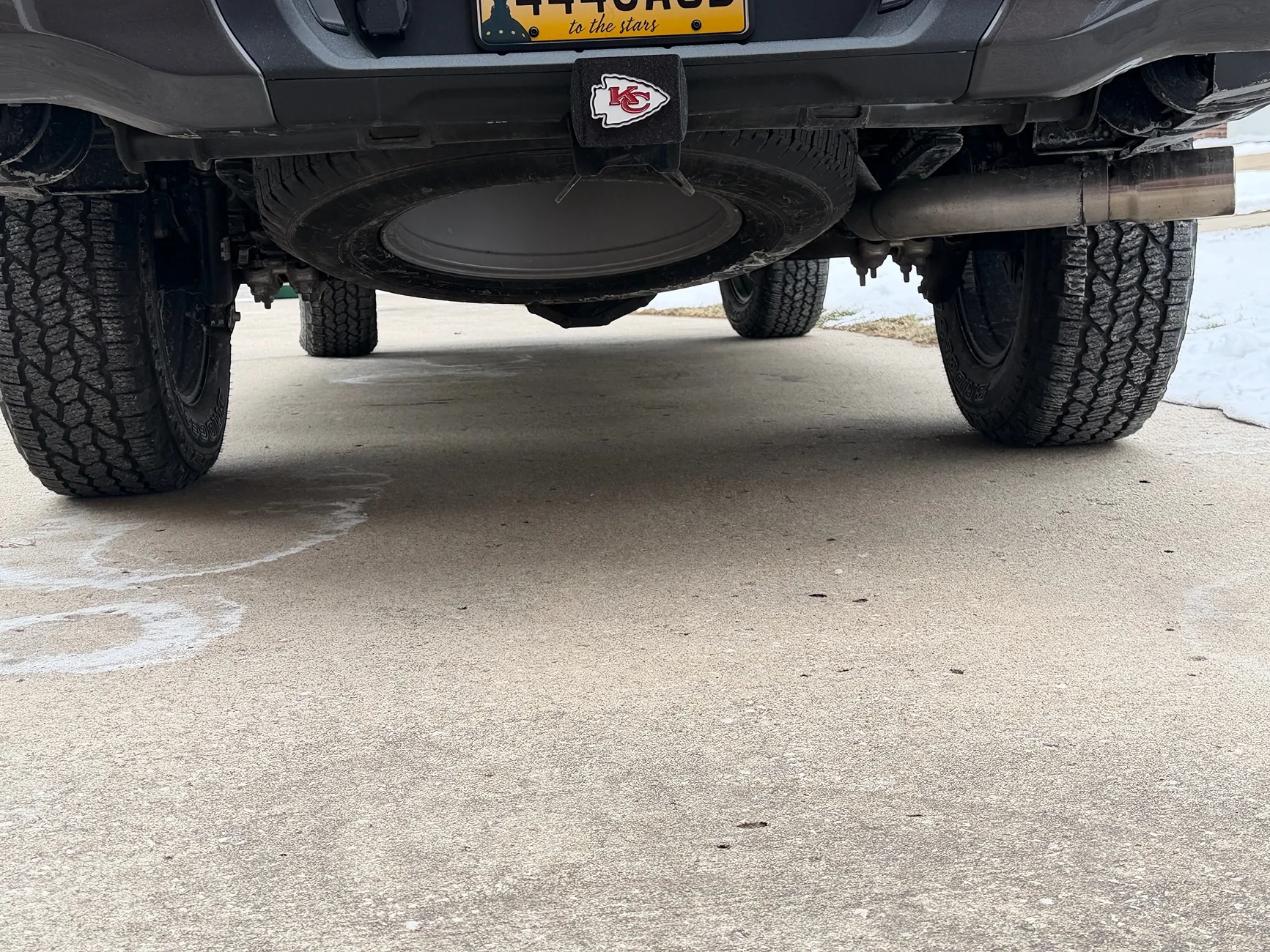 Ford Ranger Not a fan of Lariat wheels, so this is what I did... powder coated dark color IMG_0075