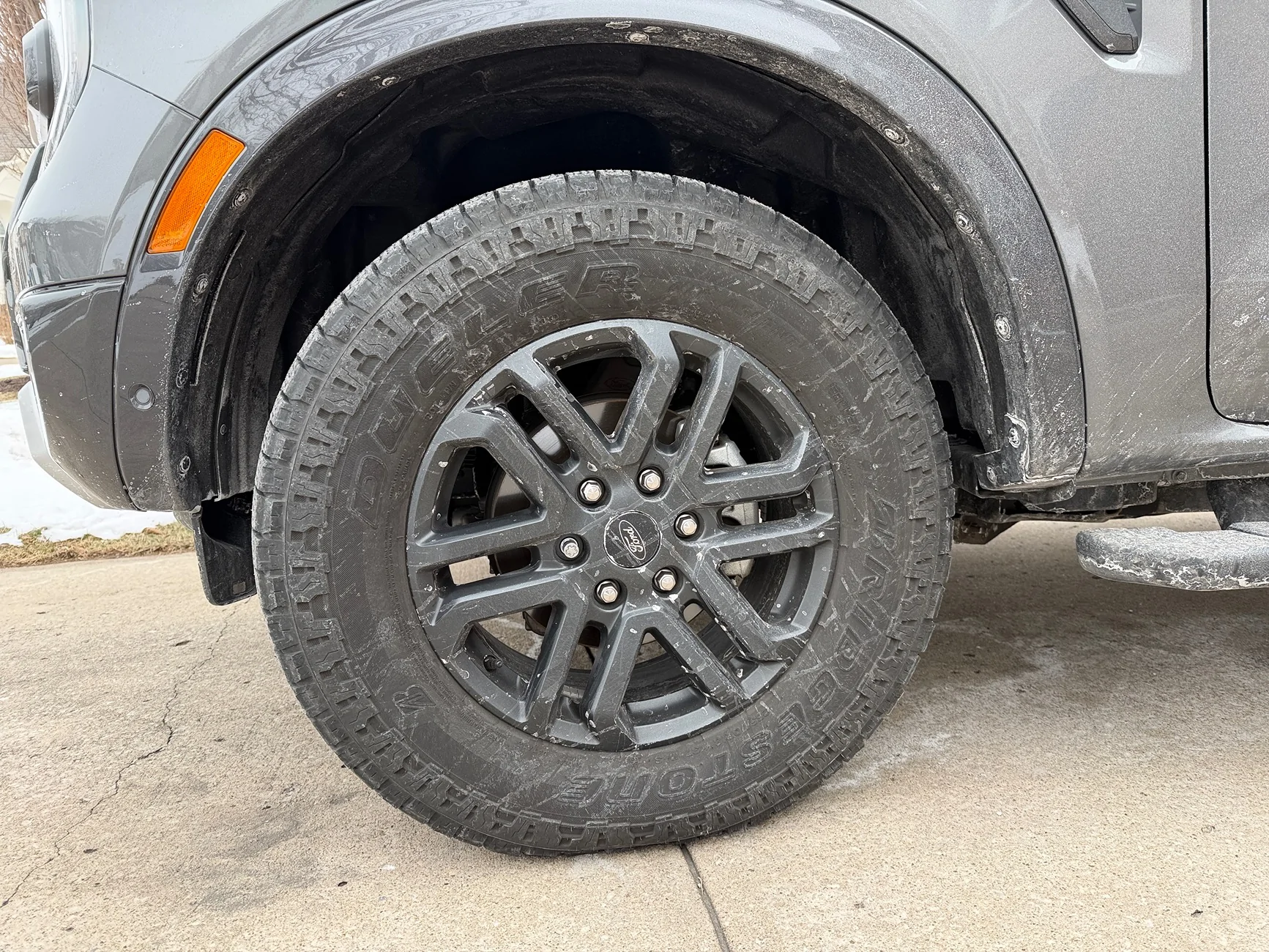 Ford Ranger Not a fan of Lariat wheels, so this is what I did... powder coated dark color IMG_0073