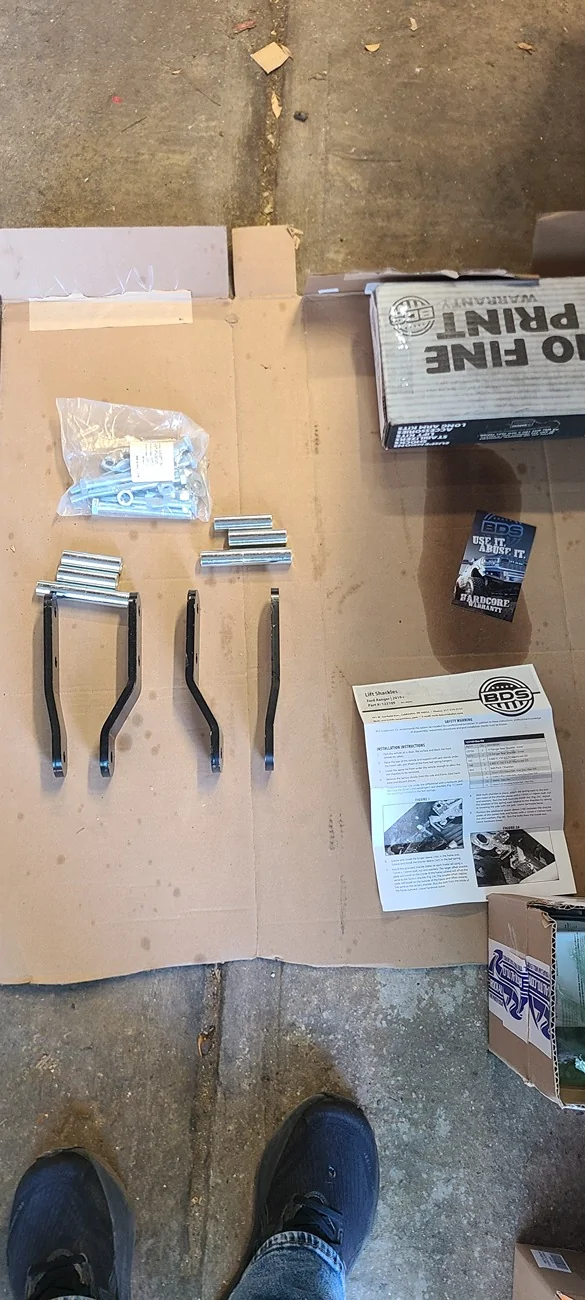 Ford Ranger 2019-2023 5th gen ranger BDS rear shackle lift kit fits on a 6th gen 2wd 20260131_122053