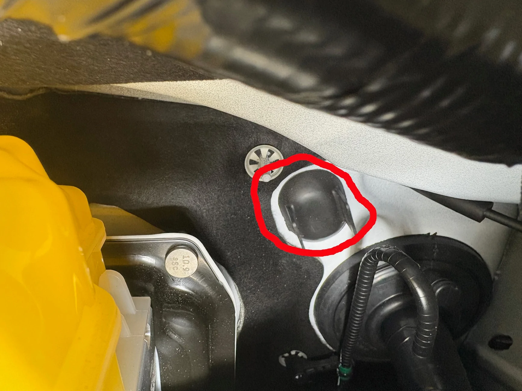 Ford Ranger Blue Ox install on 2025 Ranger Lariat firewall plug2