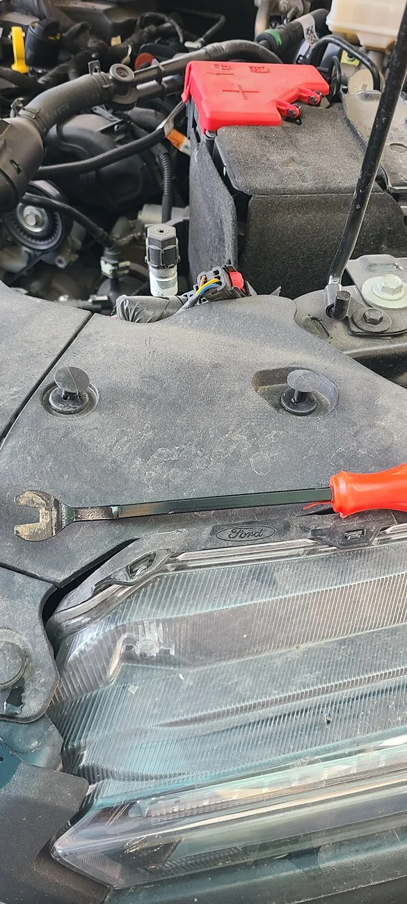 Ford Ranger Ranger Raptor grill on regular Ranger - DIY install with pics 20260204_092334