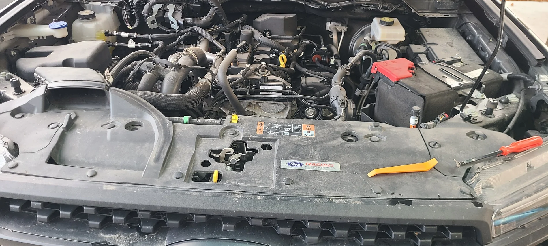 Ford Ranger Ranger Raptor grill on regular Ranger - DIY install with pics 20260204_092343