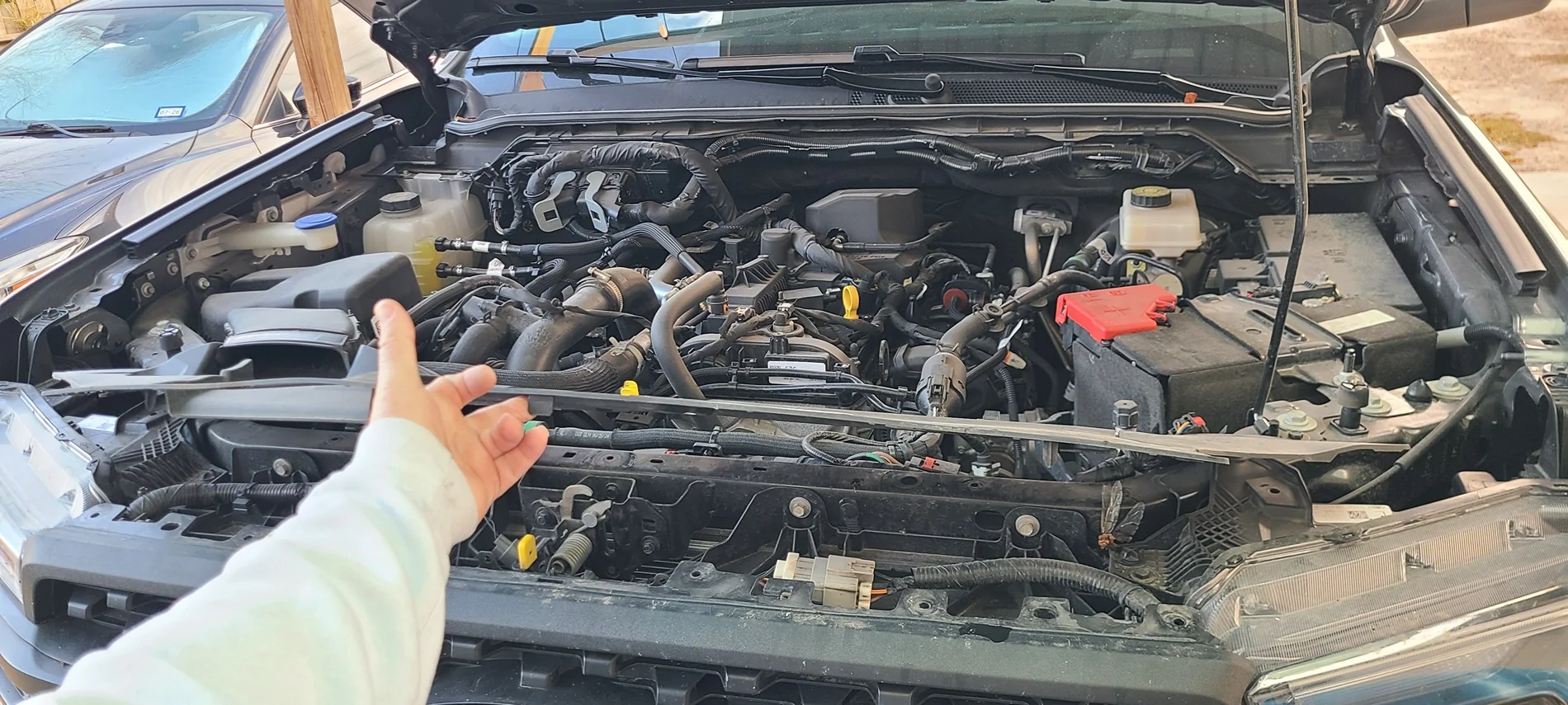 Ford Ranger Ranger Raptor grill on regular Ranger - DIY install with pics 20260204_093331